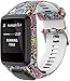 Axcellent Bandas para Tomtom Runner 2/3 Correa,Compatible con Spark 3/Golfer2/Adventurer,Banda de Repuesto Impresa de Goma-Accesorios para Reloj Inteligente con GPS