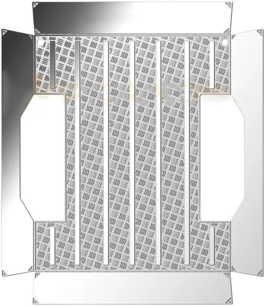 for TRX4-M 1/18 RC Crawler Car Cargo Box Stainless Steel Decorative Piece Spare Part for TRX4-M 1/18 RC Crawler Car Accessories Part(Silver)