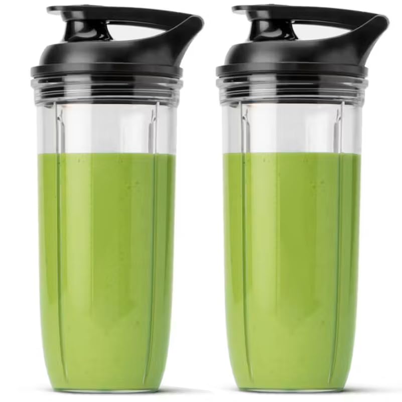 2 Pack 32oz Large Cup for nutribullet Ultra 1200W Personal Blender, Replacement Part Cups w/Lids Compatible with NutriBullet Ultra/Ultra Plus/Turbo/SmartSense Combo Blender, BPA Free & Dishwasher Safe