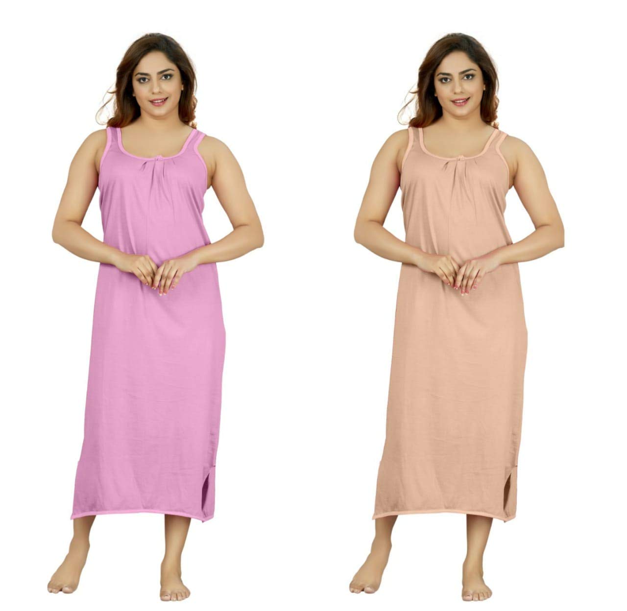 d'heer fashion Women's Cotton Other Midi Nighty Slip .-picture-35