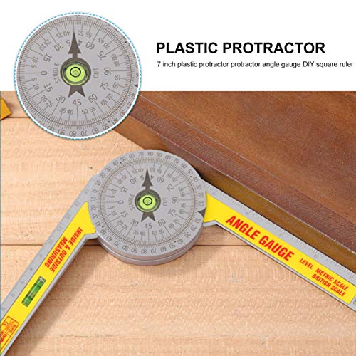 ULTECHNOVO 7 Polegada Medidor de Ã‚ngulo Mitra Medida GoniÃ´metro Ferramenta Transferidor de Ã‚ngulo