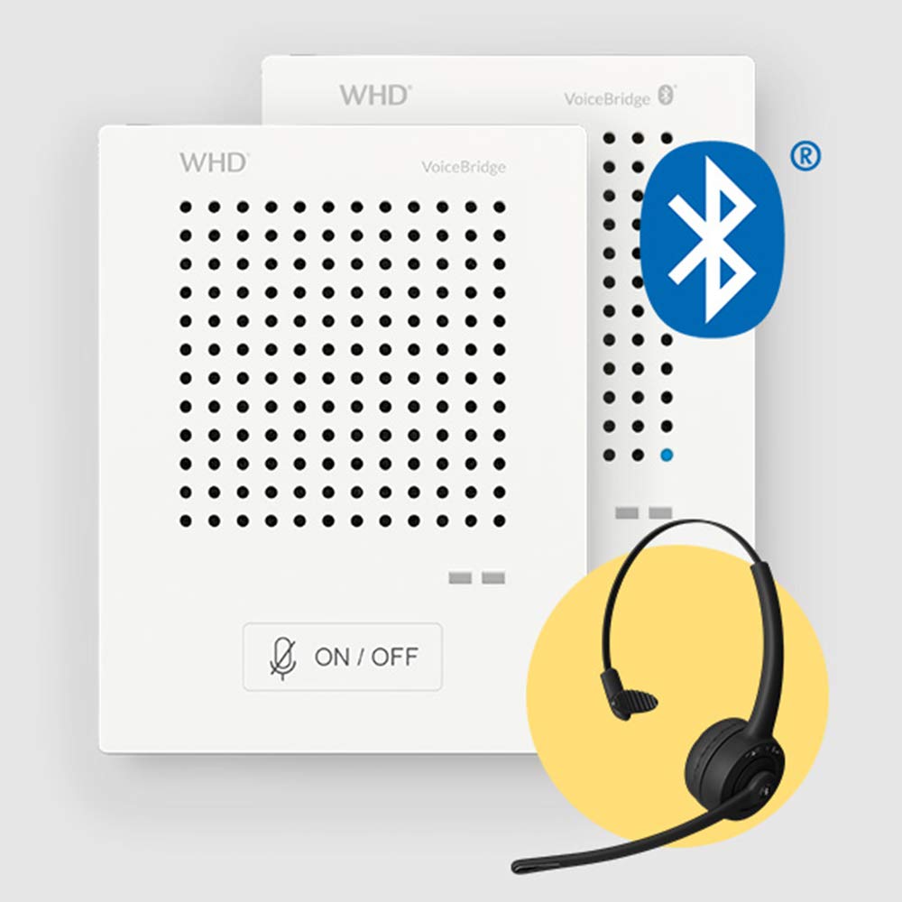 Whd Voicebridge Bluetooth Headset + Standard Intercom Speaker For Plastic Screen