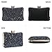BAIGIO Bolso de Noche Plata, Clutch Mujer Fiesta Ceremonia Cartera de Mano...