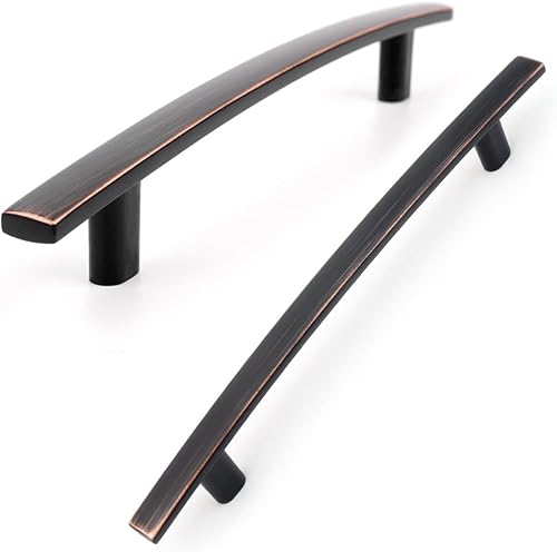 Miniatura 18 de KOOFIZO Paquete de 20 tiradores de bronce aceitado de 3 pulgadas para gabinetes de cocina, manijas de bronce frotado para gabinetes de cocina, Oil