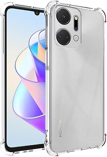Clear Shockproof Case Compatible with Honor X7e Transparent Cover