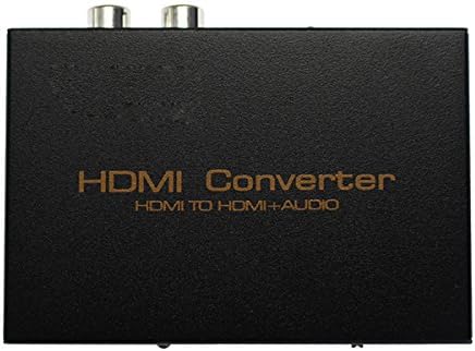 1080P HDMI Audio Extractor HDMI to HDMI + Optical TOSLINK SPDIF + Analog RCA L/R Stereo Audio Video Splitter Converter for Blu-ray Player Xbox PS3 PS4 Support Full HD1080p 3D