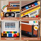 Vziimo Retro Radio Classic Series Building Blocks Set, Collectible Vintage Music Player Display Mini Model Kit, Creative Gift Toys for Adults Teens 14+ (554 Pieces)