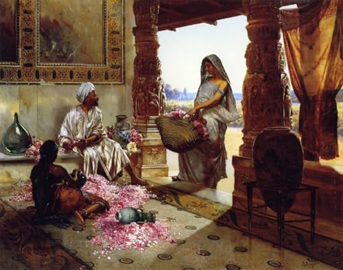 Lienzo le fanciulle dei fiori de Rudolf Ernst: arte que inspira paz y belleza en casa