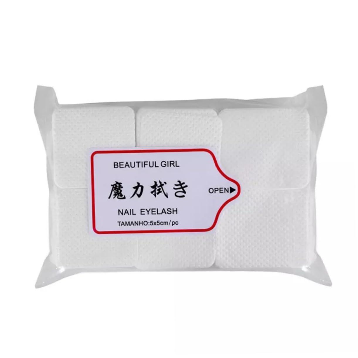 NOLITOY Discharge Cotton 540 Sheets Nail Art Wiping Pad Glue Removing Scouring Tool