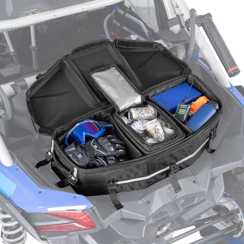 Image of KEMIMOTO Rear Cargo Bag Compatible with Can-Am Maverick X3 Models, Black