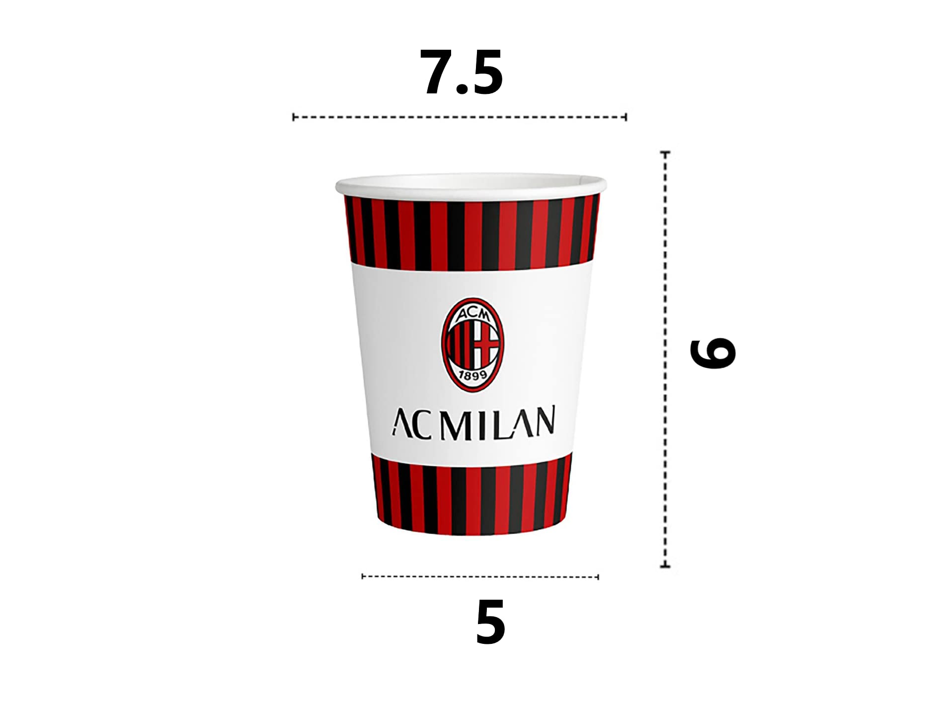 Kit Festa Milan Per 16 Persone | Piatti, Bicchieri E Tovaglioli Biodegradabili - Foto 12