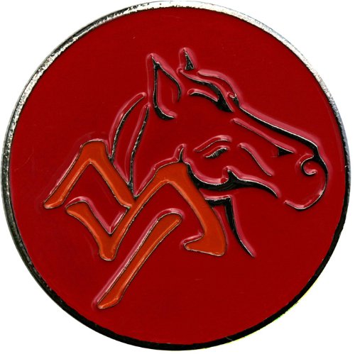 Horse Chinese Zodiac Golf Ball Marker with Chinese Zodiac Hat Clip