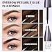2025 New Tattoo Eyebrow Gel Easy Peel Off for Women, Upgrade Eyebrow Tattoo Peel Off, Transfer-proof Eyebrow Gels Waterproof for All Skin Types (Brown)