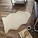 Price comparison product image EHD Rabbit Skin Faux Fur Fluffy Rugs Super Soft Shaggy Luxury Home Decor Living Room Mats (Natural)
