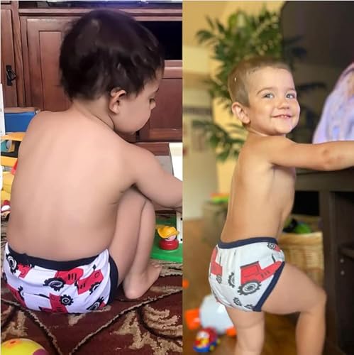 Big Elephant Baby Boys' 6 Pack Toddler Potty Training Pants 100% Cotton Waterproof Underpants thumb #1
