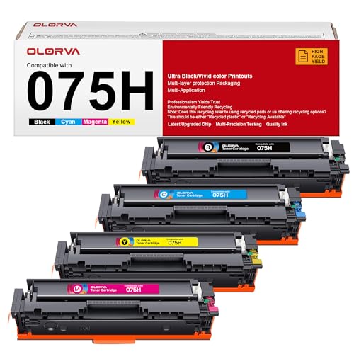 Image of 075 075H Compatible for Canon 075 075H Toner cartridges 4 Pack
