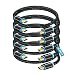 Maximm High-Speed HDMI 2.0 4K Nylon Braided Cable, 1.5 Feet, 5-Pack (Includes Cable Clips, Ties and Right Angle Adapter)