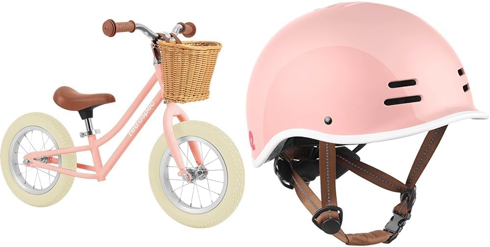 Retrospec Kids 18 Months-3 Years Balance Bike and Youth Helmet Bundle