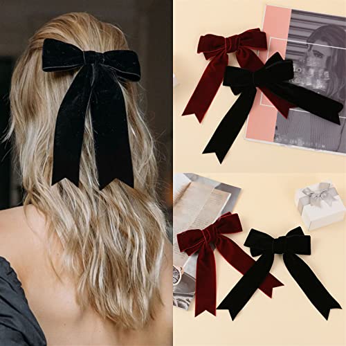 4 fermagli per capelli, vintage, grandi, in