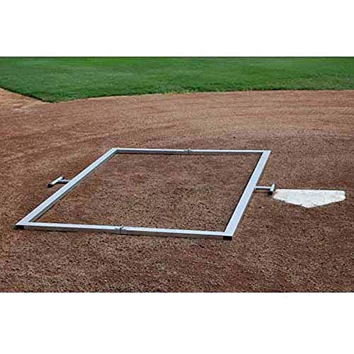 Trigon Sports Folding Batters Box Template, Adjustable Baseball Batting Box Template, Heavy Duty, Softball Coaching Accessories, Size: 3' x 6'