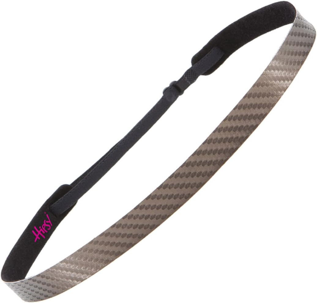 Hipsy Regular Size, Women's Adjustable NO Slip Skinny Tech Sport Headband 3pk Multi Packs