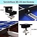 Solarmodul Halterung Flachdach, Alu Photovoltaik Montageschiene 12CM, Verstellbare Schwarz Klemme für 30-35MM Dicke Module, Solarpanel Halterung Montageset 2 Module Geeignet für Flachdach Trapezdach