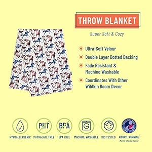 Wildkinplushthrowblanketsoftcozycomfortidealfortoddlerstraveldaycarehorsedreams Urban Country Home Decor Wildkin plush throw blanketsoft cozy comfort ideal for toddlers travel daycare horse dreams urban country home decor