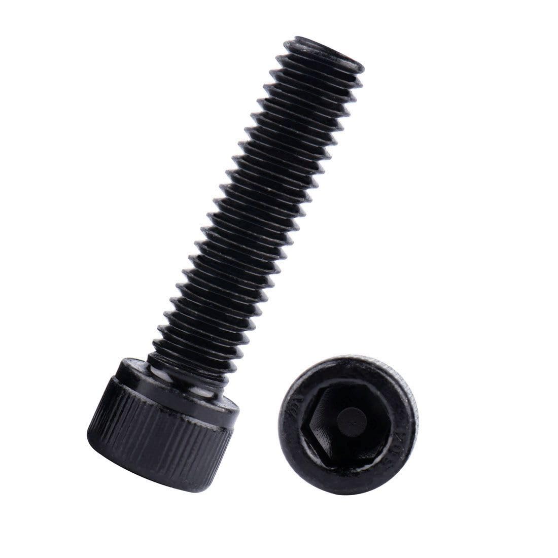 VAMUOEFL 5/16-18 x 1-1/4" Socket Head Cap Screws Bolts Black Finish,304 Stainless Steel 18-8, Allen Hex Drive, Full Machine Thread, 10Pcs