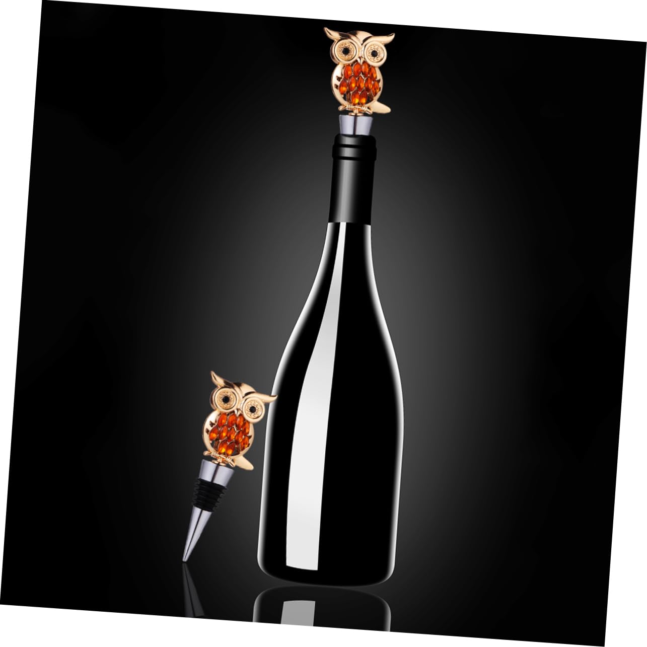 Mobestech 1 Pc Corcho Tapones De Botellas De Vino De Animales Tapón De Champán De Animales Tapones Para Botellas De Vino De Halloween Vino Espumoso Aleación De Aluminio Familiar