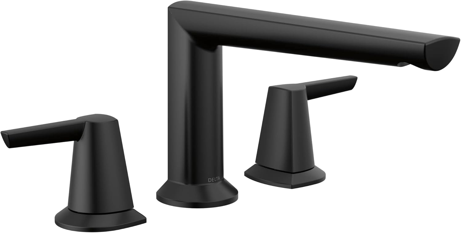 Delta Faucet T2771-BL Galeon Tub Filler, Matte Black