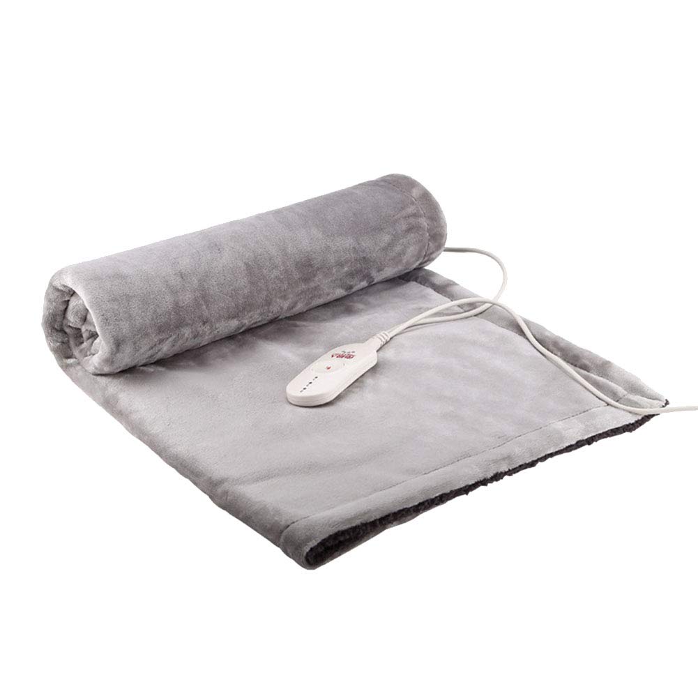 Electric Heated Blanket,Double Size Heated Over Blanket with 3 Heat  Settings and Auto Shut Off Timer,Fast Heating and Machine Washable, Home  Office Use (Grey) (Grey) : Amazon.co.uk: Health u0026 Personal Care