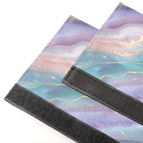 Image of Refrigerator Door Handle Covers Set of 2 Color Marble Texture Washable Fridge Dishwasher Mocrowave Oven Stove Decor Protector Handle Cover Keep Kitchen Appliance Clean from Food Stains Decorate