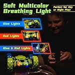 Threeking Remote Control Car RC Cars Toys for Boys Girls Ages 6-12, 4WD Stunt Car with Breathing Soft Lights, Double-Sided Driving & 360° Flips, Presents Gifts, Green - Image 3