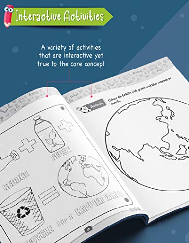 Image of English Handwriting Practice | Normal Font | English Writing Book 4 - Clean Surroundings Story Writing for Kid | Activities - Colouring and Crosswords [Paperback] Woodsnipe Publishing House