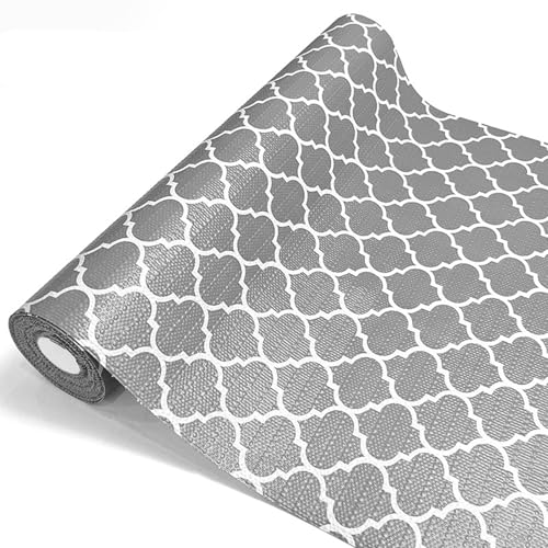 Litinliv Revestimiento para Cajones, No Adhesivas Alfombrilla Antideslizante para Cajón, Forro de Cajón Estera del Refrigerador, Papel Reutilizable Impermeable para Cajones de Armarios (30cm x 300cm)