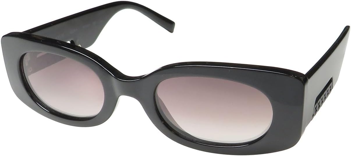 KENDALL + KYLIE Adira Broad Rim Rectangle + Metal Chain Accent Sunglasses