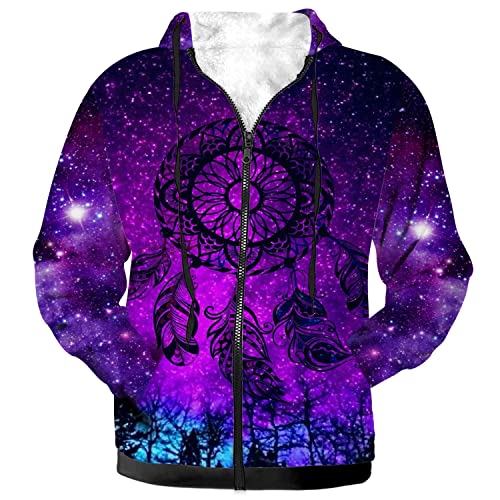 Hoodie for Men Women Winter Coats Fleece Jacket Zip up Warm2