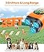 Dog Bark Deterrent Device,3X Ultrasonic Anti Barking with Color LCD Screen,7 Training Modes 35 FT Range Correct Bad Behavior Indoors Outdoors,Safe & Humane Rechargeable Bark Control for Dogs-Orange