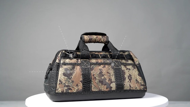 Bolsa de herramientas WORKPRO de 16 pulgadas con boca ancha y base moldeada impermeable miniatura 7