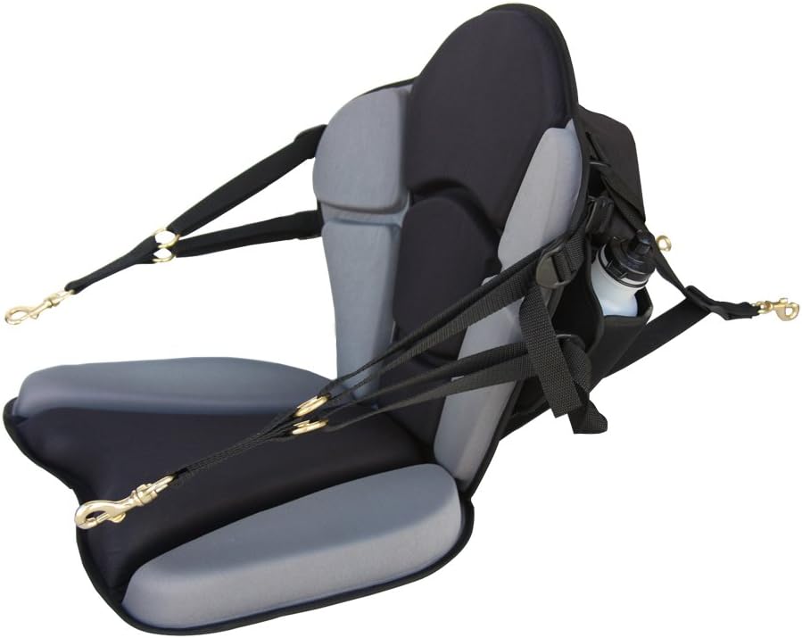 GTS Expedition Molded Foam Kayak Seat – Water Bottle Pack Comfortable Padded Kayak Super Supportive Lumbar Support, Comfortable Kayak Seat, Seat Adjustable Backrest No Back Pain Seat