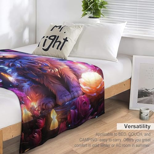 Couverture plaid chat douce polaire flannel chaude grand format chambre - 7