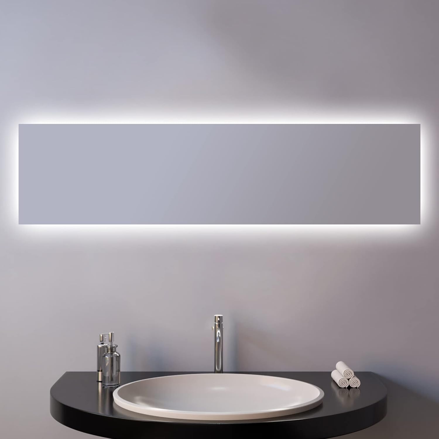 Buy Arcus Home 12x48 LED Rectangular Bathroom Vanity Mirror with
