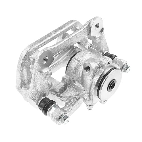 Image of Detroit Axle - Rear Right Brake Caliper for 17-20 Jeep Compass, 16-20 500X, 15-22 Renegade Disc Brake Caliper w /Bracket 2018 2019 Replacement Passenger Side Assembly