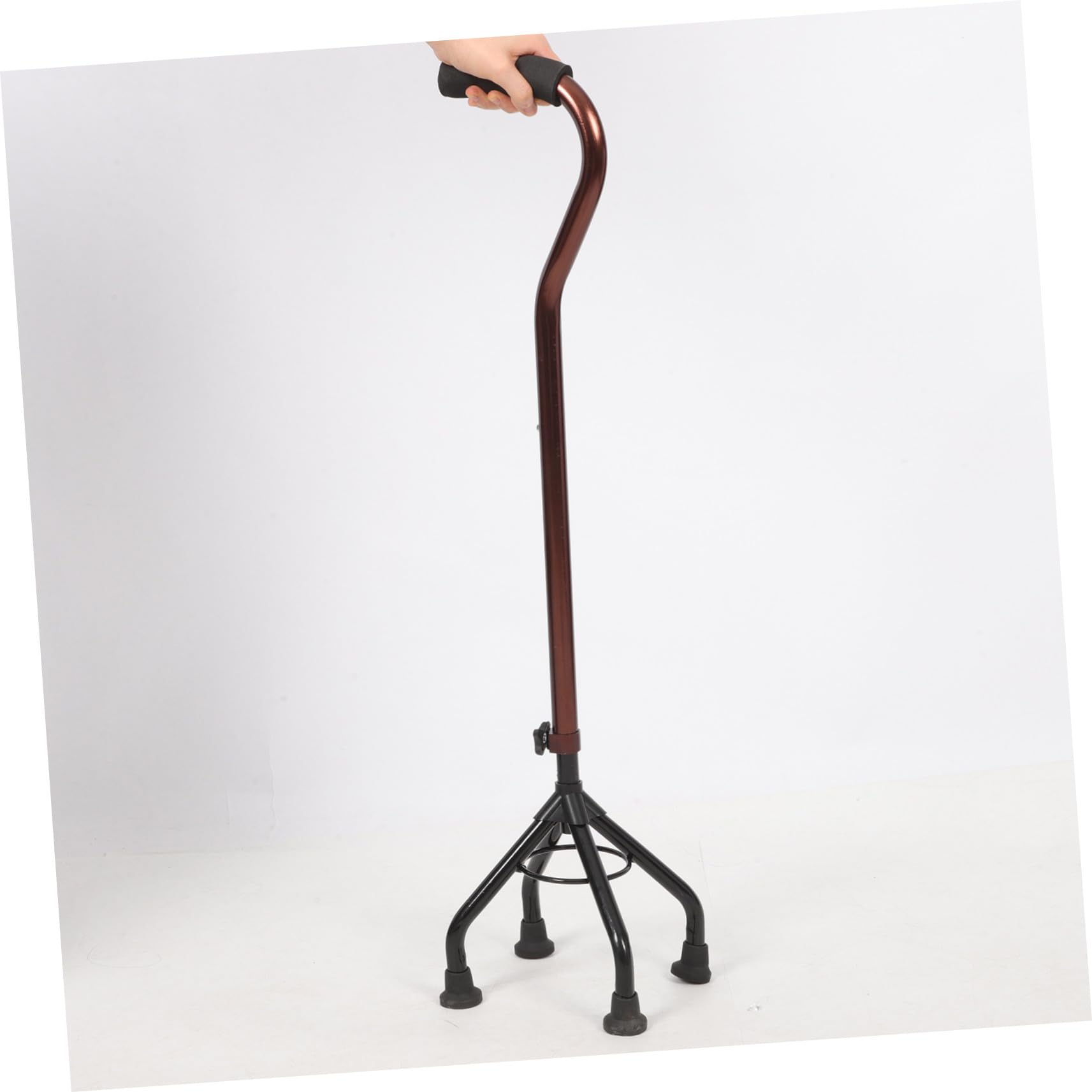 Trekkingstock Stabilität Verstellbarer aus Aluminiumlegierung Hohe mit Gummipuffer Leichter Spazierstock für Senioren für Outdoor Aktivitäten