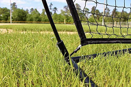 Tanner Flex Frame Baseball And Softball Travel Practice Net, 7X7 Ft., With Carrying Bag, Black #TOP5
