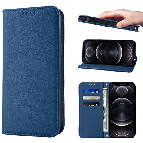 NanHou For iPhone 12 / iPhone 12 Pro Flip Cover PU Leather Magnetic Closure Kickstand Wallet Case Card Holder Shockproof Flip Cases - Royal blue 1 NanHou For iPhone 12 / iPhone 12 Pro Flip Cover PU Leather Magnetic Closure Kickstand Wallet Case Card Holder Shockproof Flip Cases - Royal blue