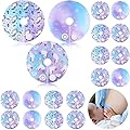 Breling 24 Pack G Tube Button Covers Cotton Pads for Feeding Support G Tube Accessories, Unicorn Feeding Button Pads Supplies Nursing Breast Supplies for Women