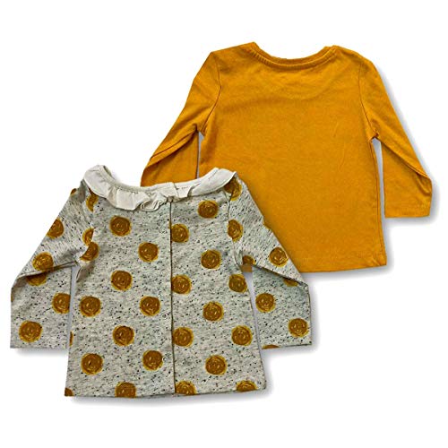 Image of TuddyBuddy 100% Cotton Full Sleeves Half Sleeves Baby Girl's Top Cum T-Shirt for Summer