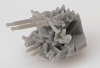 Vista 4 de 1/700 piezas de plástico de precisión nano serie Dread Bofors 1.575 in doble cañón