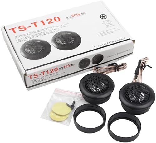 Miniatura 3 de Altavoz de agudos para automóvil de 1 pulgada, 200 W, cúpula de seda, tweeters componente de audio, sistema de altavoces premium, kit de tweeter de